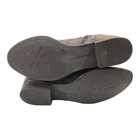 Isaac Mizrahi Live Womens 6.5M Trot Brown Leather Stretch Calf Knee High Boots - Picture 11 of 12